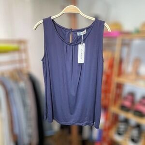 NWT ~ iGENJUN ~ Blue Sleeveless Top ~ Size L